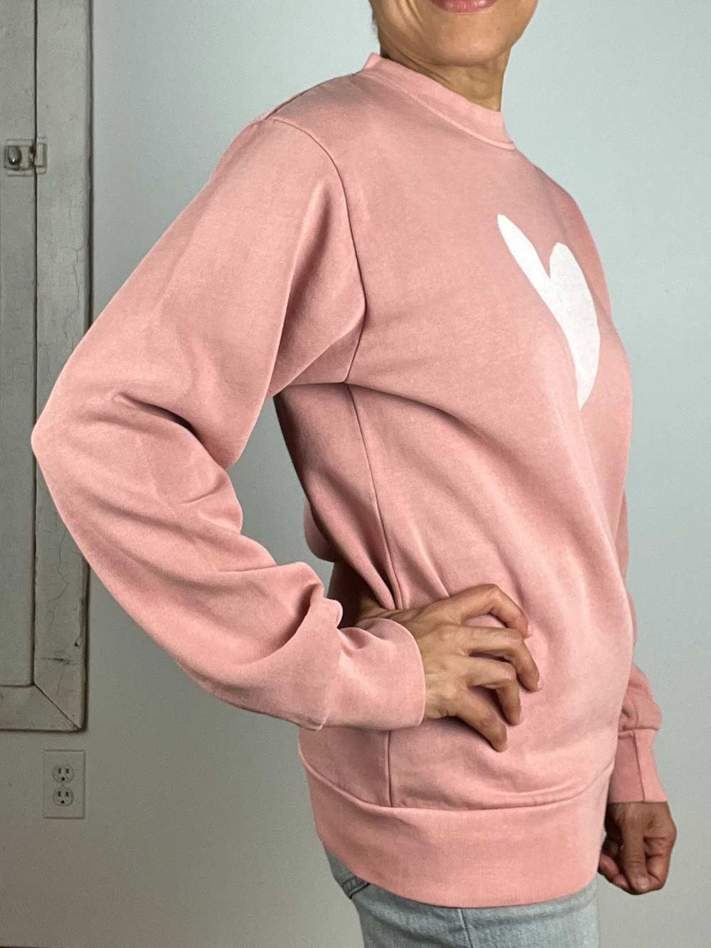 Side View of Sweatshirt