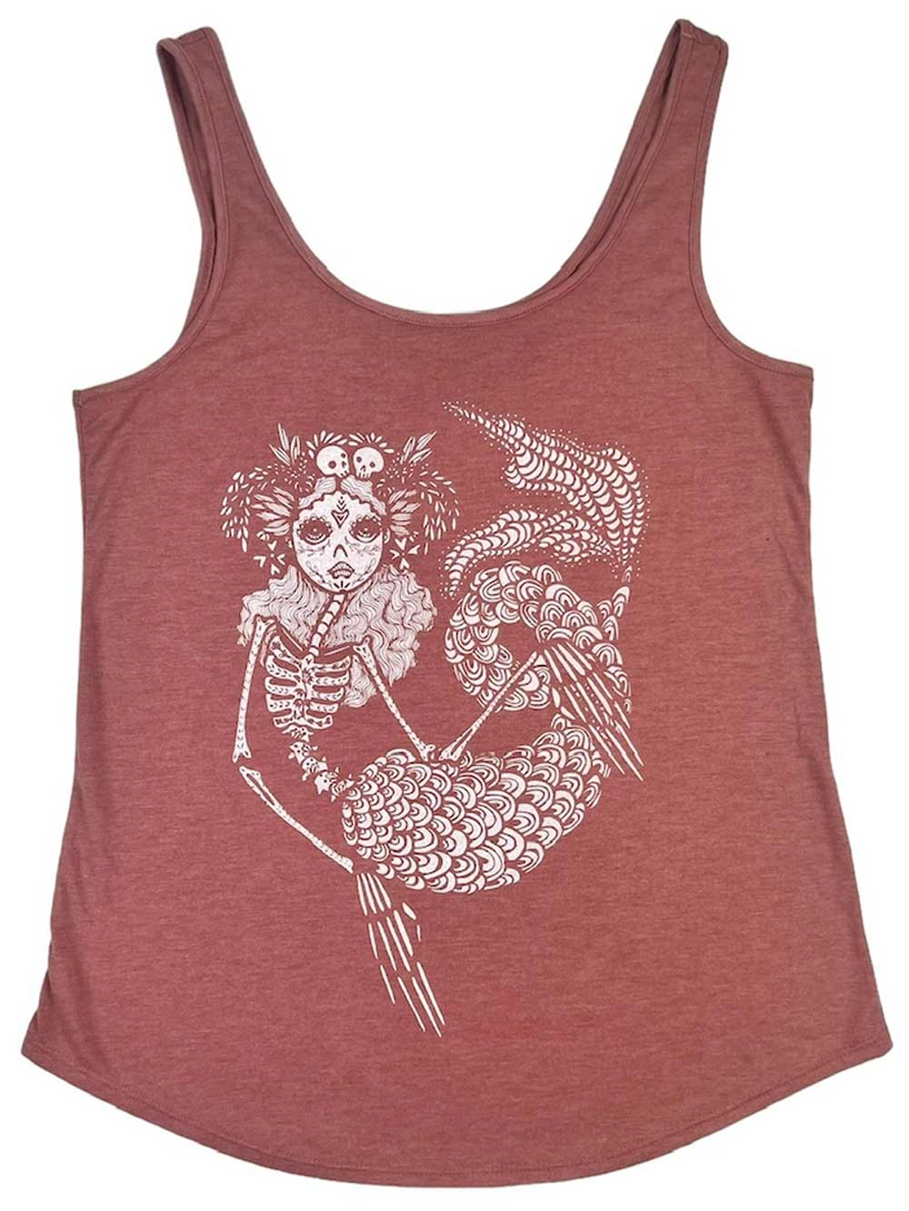 Catrina Mermaid Tank Top, Mauve Color