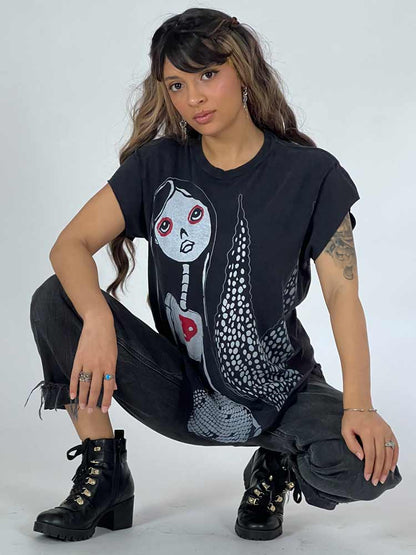 Casual Rocker Gothic Mermaid Tee