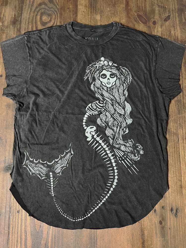 Skeleton Mermaid Tee - Ceto Grande