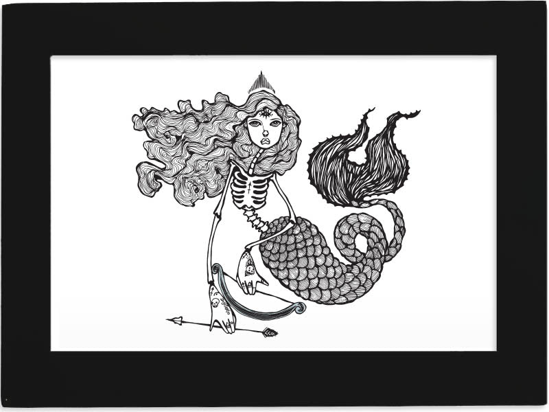 Sagittarius Zodiac Mermaid in Frame