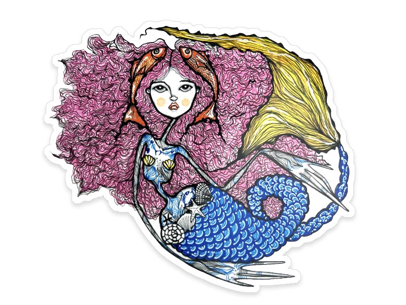 Pisces Zodiac Vinyl Sticker