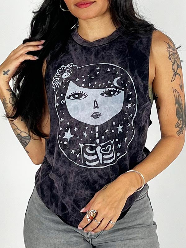 Lady of the Dead, Graphic BF Muscle Tank